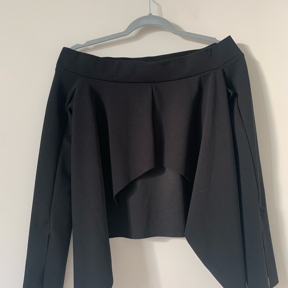 Zara Off the Shoulder, Open-Back Blouse - Picture 2 of 3